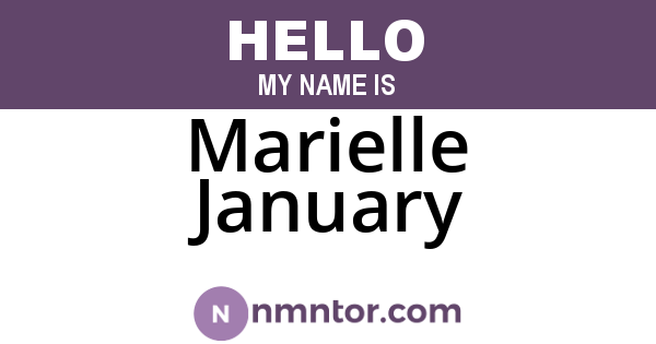 Marielle January