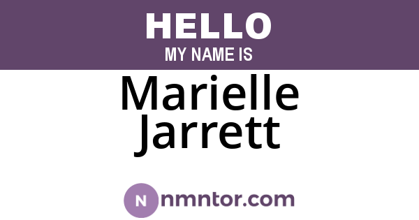 Marielle Jarrett