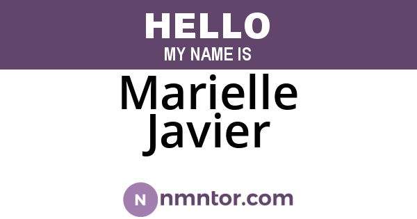 Marielle Javier