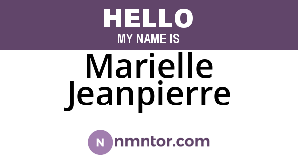 Marielle Jeanpierre