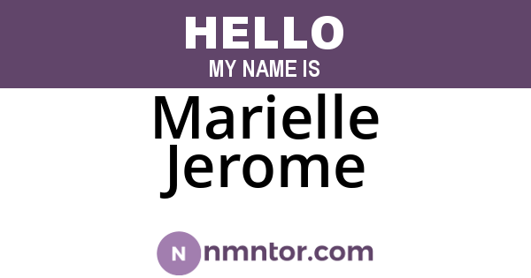 Marielle Jerome