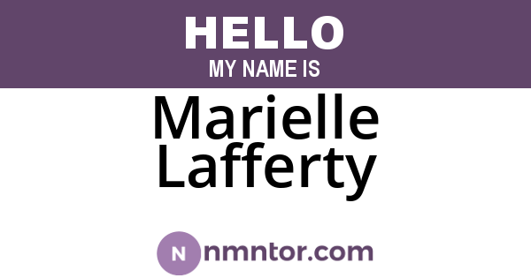 Marielle Lafferty