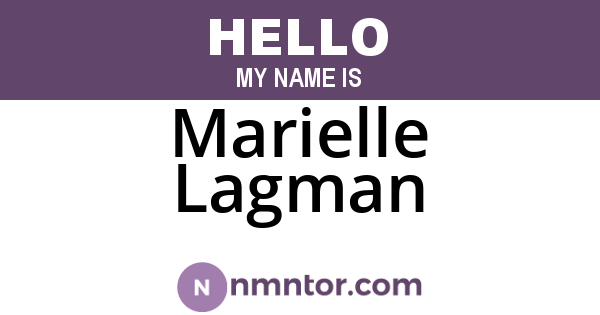 Marielle Lagman
