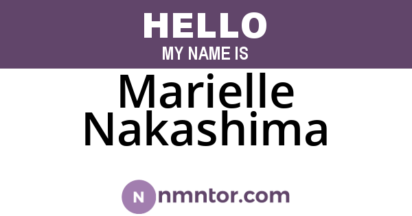 Marielle Nakashima