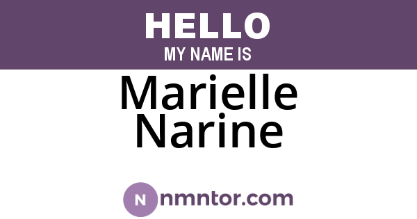 Marielle Narine