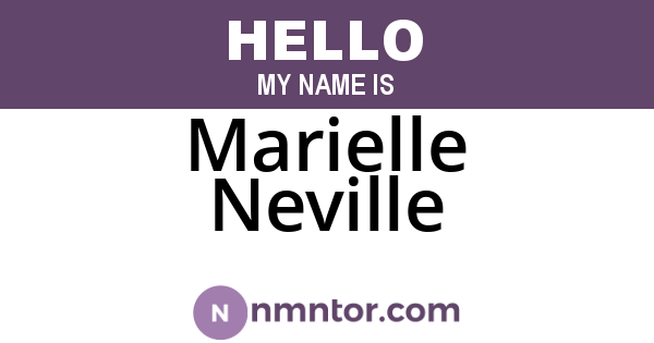 Marielle Neville