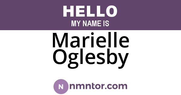 Marielle Oglesby