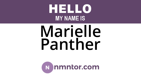 Marielle Panther