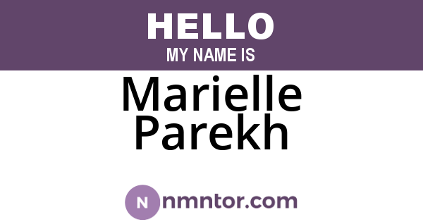 Marielle Parekh