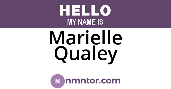 Marielle Qualey