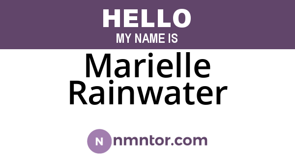 Marielle Rainwater