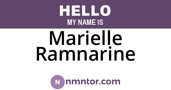 Marielle Ramnarine