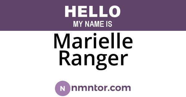 Marielle Ranger