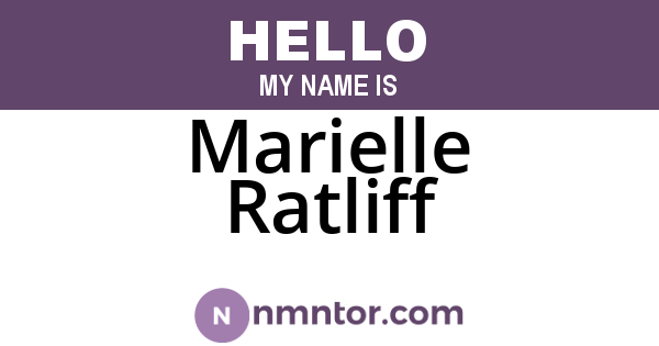 Marielle Ratliff