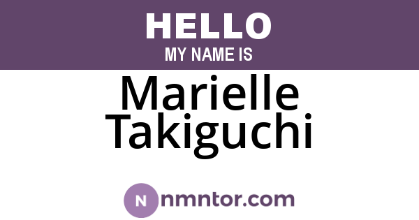 Marielle Takiguchi