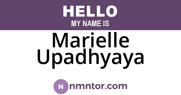 Marielle Upadhyaya