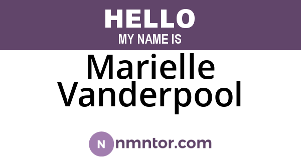 Marielle Vanderpool
