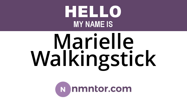 Marielle Walkingstick