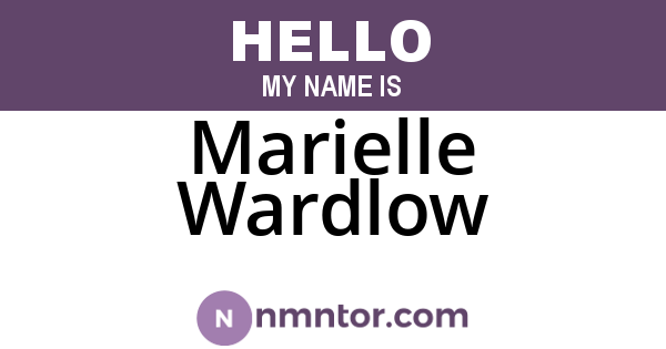 Marielle Wardlow
