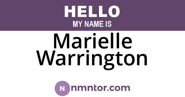 Marielle Warrington