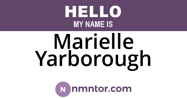 Marielle Yarborough