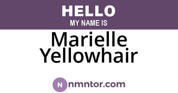 Marielle Yellowhair
