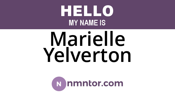 Marielle Yelverton