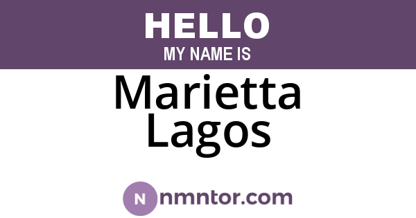 Marietta Lagos