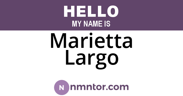 Marietta Largo