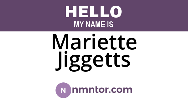 Mariette Jiggetts