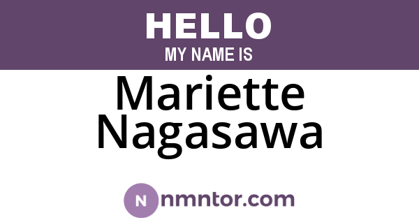Mariette Nagasawa
