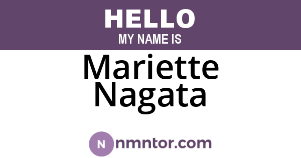 Mariette Nagata