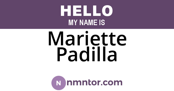 Mariette Padilla