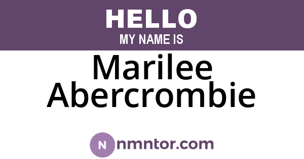 Marilee Abercrombie