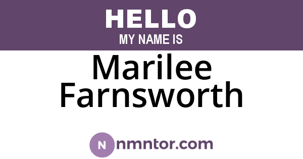Marilee Farnsworth