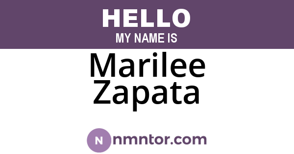 Marilee Zapata
