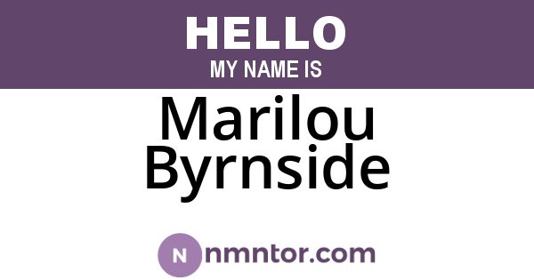 Marilou Byrnside