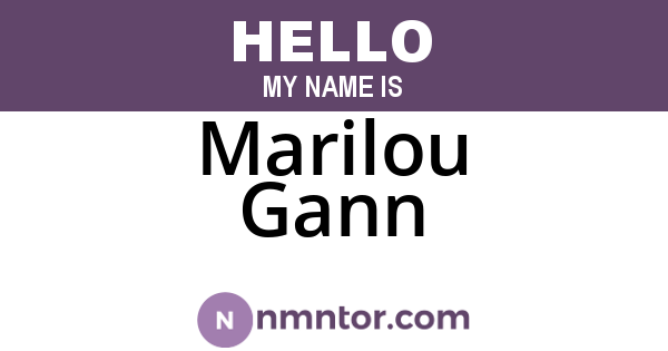 Marilou Gann