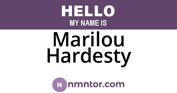 Marilou Hardesty