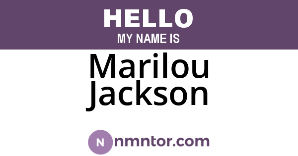 Marilou Jackson