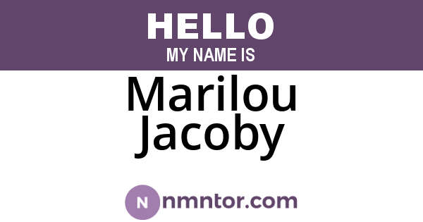 Marilou Jacoby