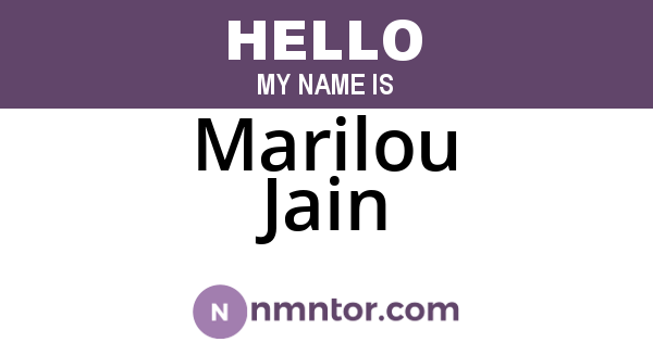 Marilou Jain
