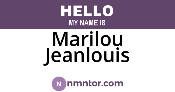 Marilou Jeanlouis