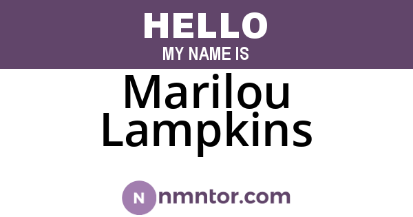 Marilou Lampkins