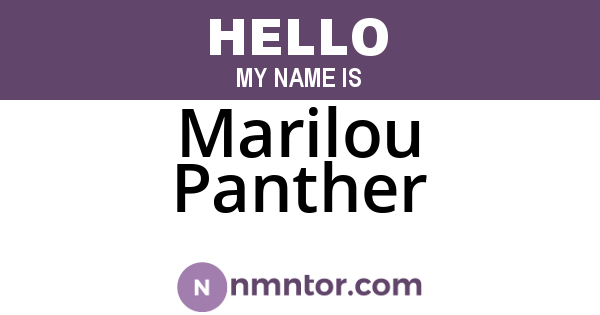 Marilou Panther