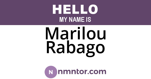 Marilou Rabago