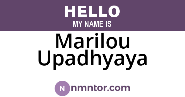 Marilou Upadhyaya