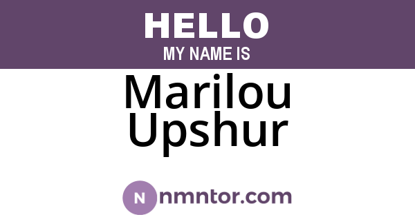Marilou Upshur