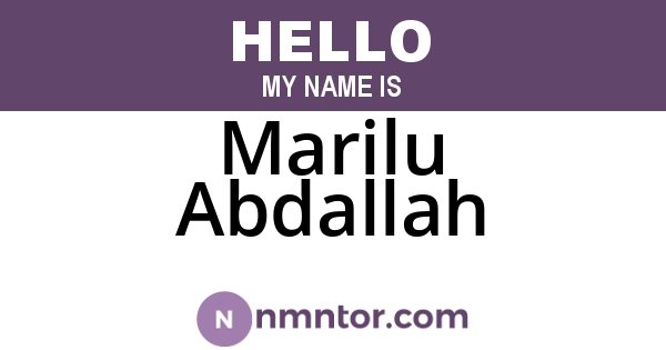 Marilu Abdallah
