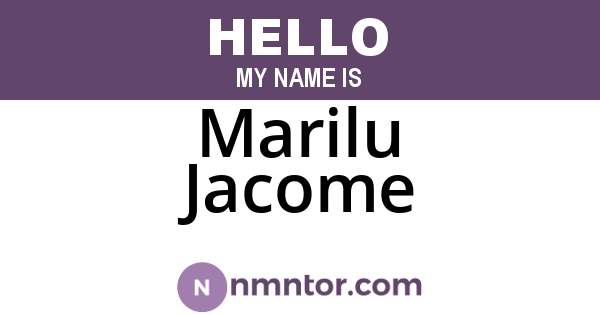 Marilu Jacome